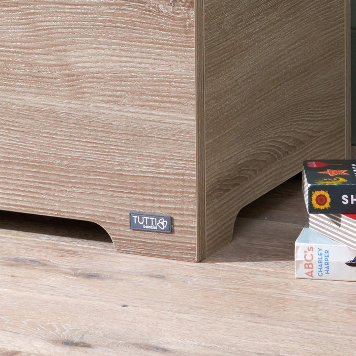 Modena Toy Box Oak crafted with a durable scratch-resistant wood-effect finish, perfect for busy family environments and everyday use