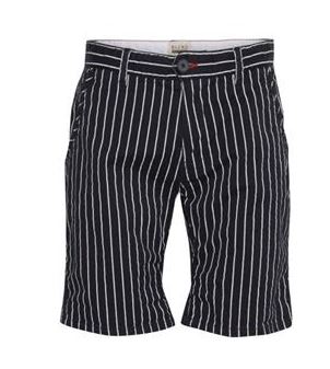 Navy Pinstripe Short
