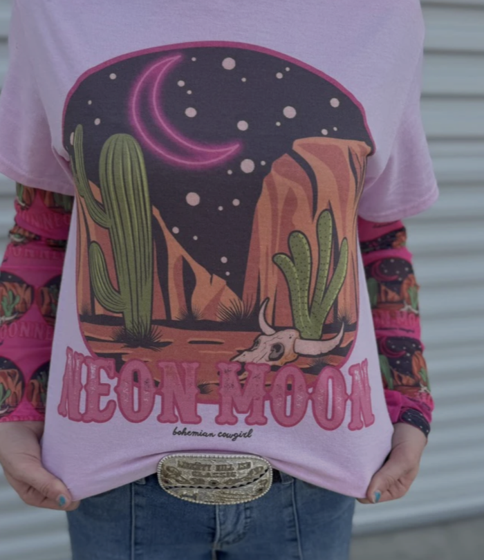 Neon Moon crewneck - pink
