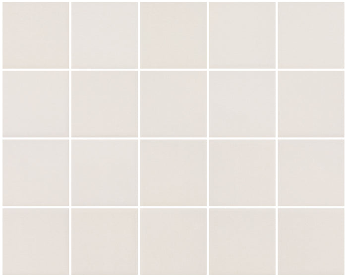 Neutral Shell 3x3 Ceramic Mosaic Tile 15x12 Sheet