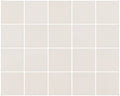 Neutral Shell 3x3 Ceramic Mosaic Tile 15x12 Sheet