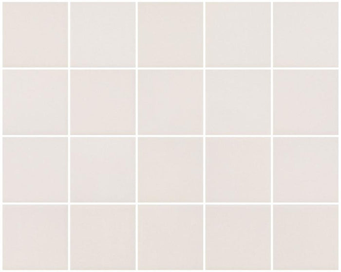 Neutral Shell 3x3 Ceramic Mosaic Tile 15x12 Sheet