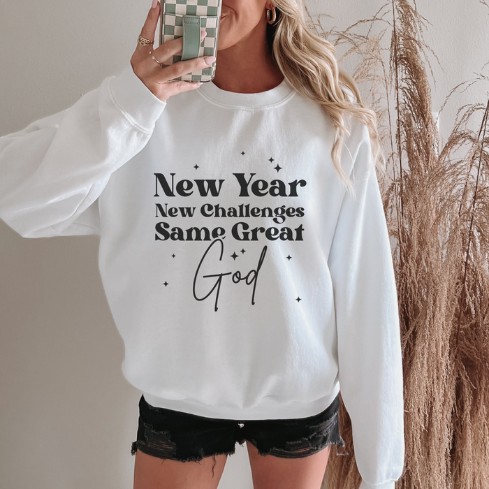 New Year New Challenges Inspirational Women's Sweatshirt