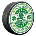 New York Islanders Lucky St. Patrick's Day Puck