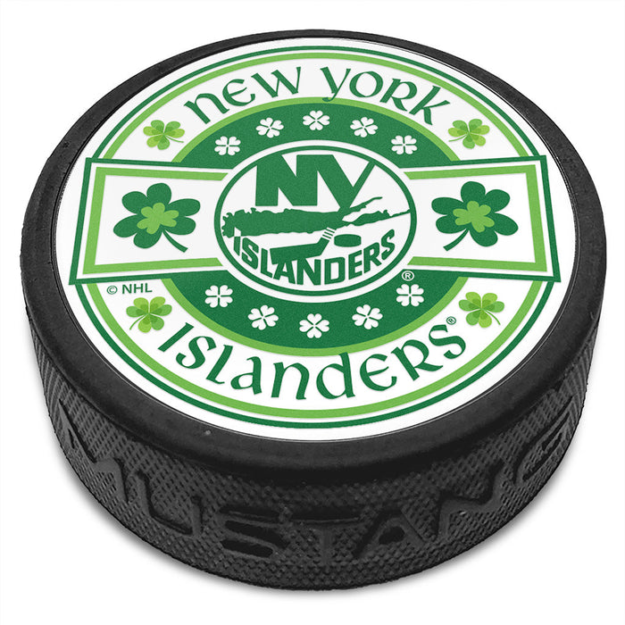 New York Islanders Lucky St. Patrick's Day Puck
