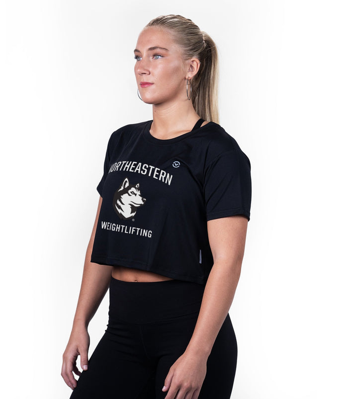 Northeastern University Mount Crop Tee - VIRUS® Performance Apparel