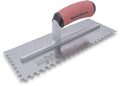 Notched Trowel 1/4 x 1/4 x 1/4" Square, DuraSoft