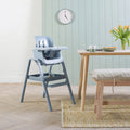 nova maison coast shown in a brightly light kitchen showing removable tray, safety harness and storage tray.