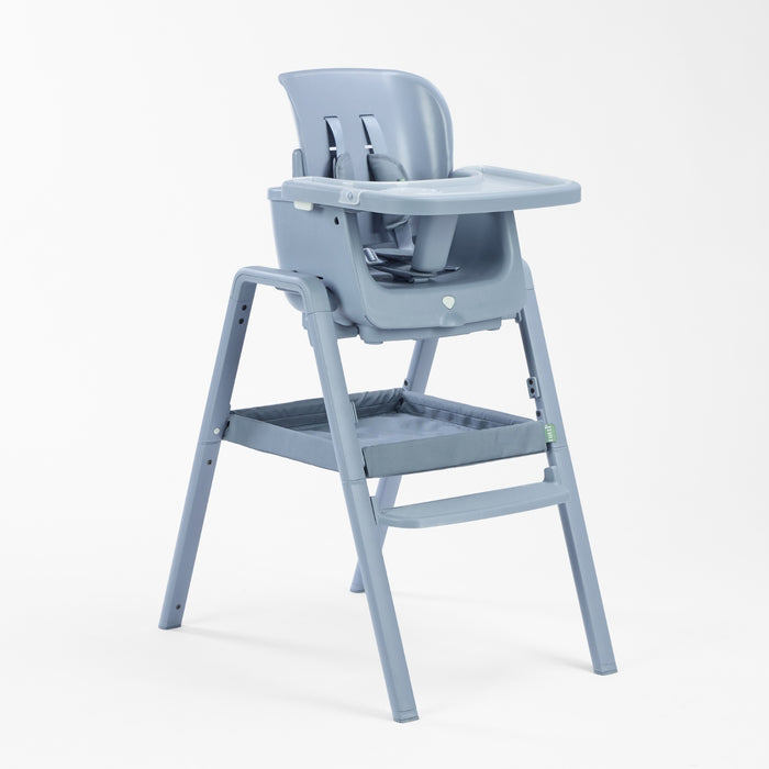 Angled cutout view of the nova maison 7 in 1 highchair in coast