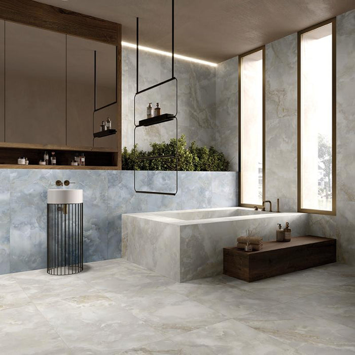 Onyx Blue 12x24 Onyx Look Porcelain Tile