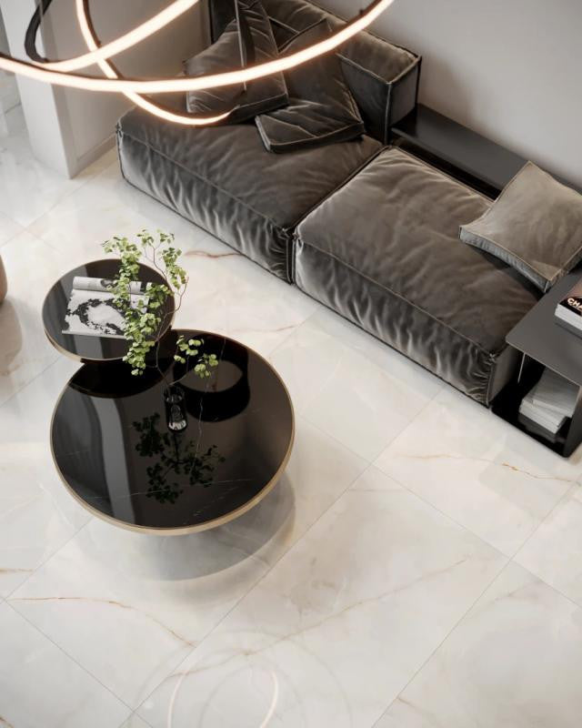 Onyx Reale 24x48 Cream Onyx Look Porcelain Tile