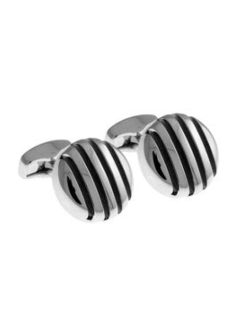 Onyx & Sterling Silver Cufflinks