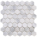 Opal Mix Hex Glass Mosaic Tile 12x12 Sheet