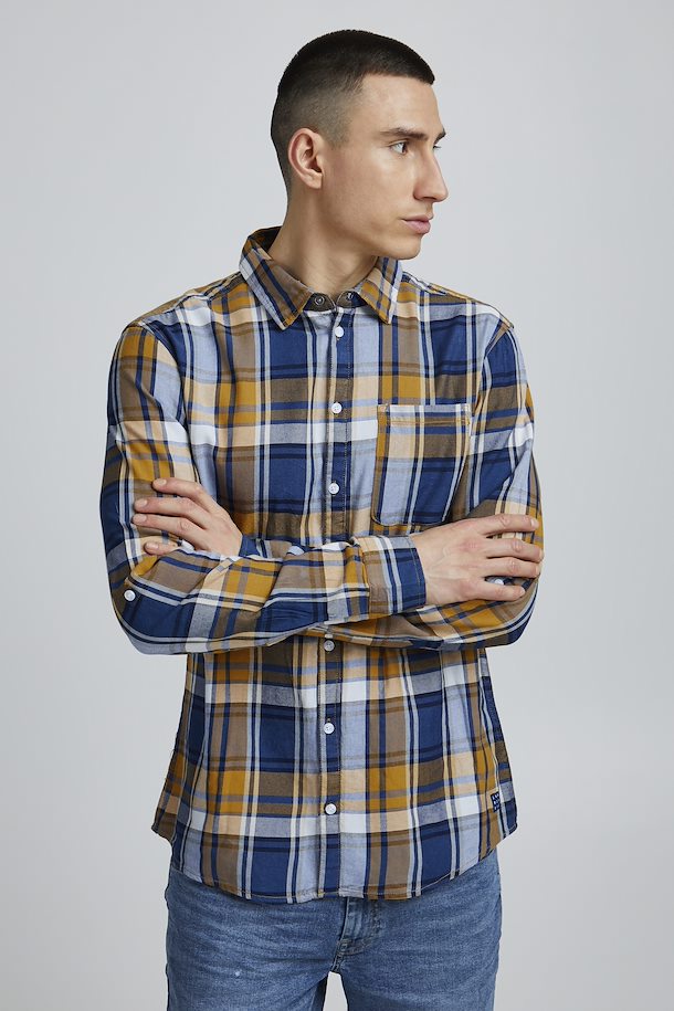 Orange Check Long Sleeve