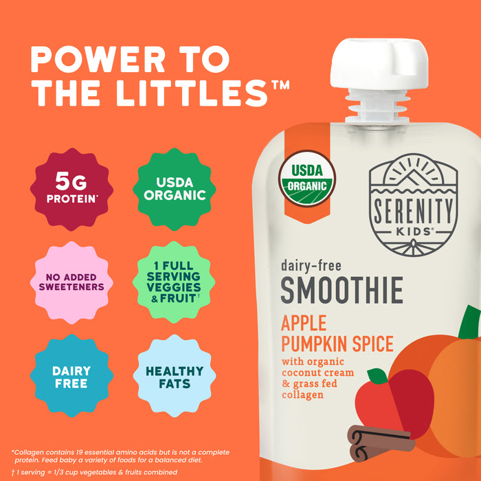 Organic Apple Pumpkin Spice Dairy Free Smoothie with Grass Fed Collagen