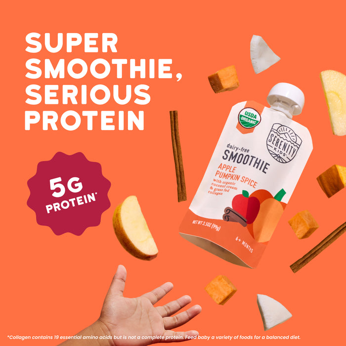 Organic Apple Pumpkin Spice Dairy Free Smoothie with Grass Fed Collagen