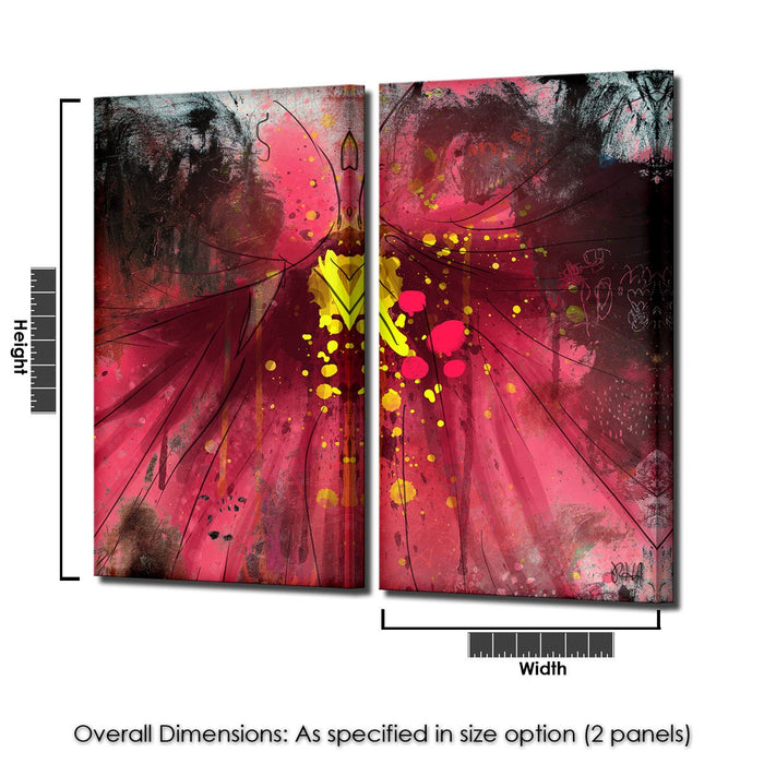 Painted Petals No. 55' Canvas Wall Art