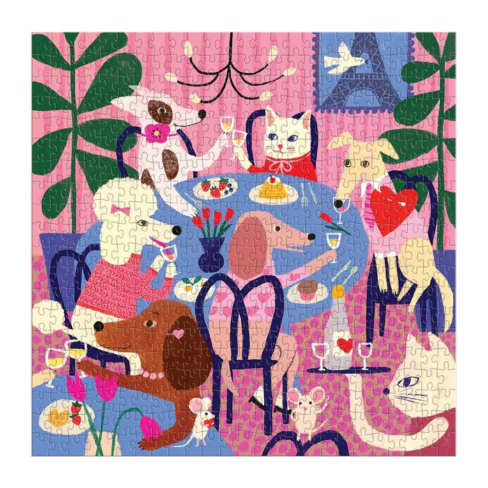 Paws for Love 500 Piece Puzzle - The Preppy Bunny