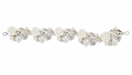 Pearl floral bridal hair comb