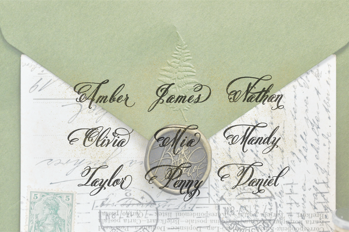 Personalized Swirl Calligraphy Embosser - Backtozero B20 - Embosser, embossername, name embosser