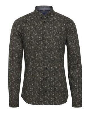 Pine Green Paisley Long Sleeve