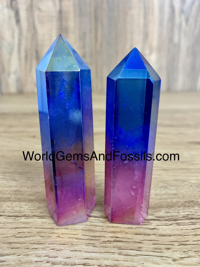 Pink Blue Aura Point 3.3"-3.7"