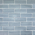 Pinnacle Metallic Grey 1.5x4 Glass Mosaic Tile 12x12