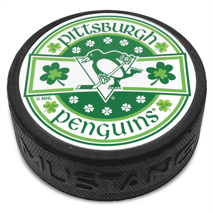 Pittsburgh Penguins Lucky St. Patrick's Day Puck