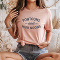 Pontoons and High Noons Summer Graphic T-Shirt
