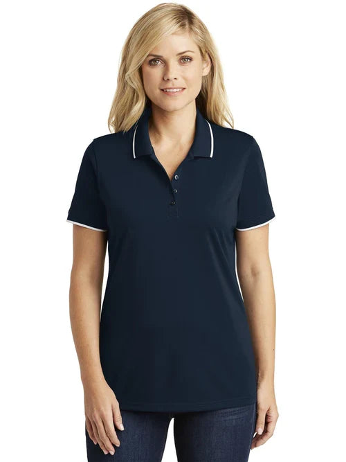 Port Authority Ladies Dry Zone UV Micro-Mesh Tipped Polo