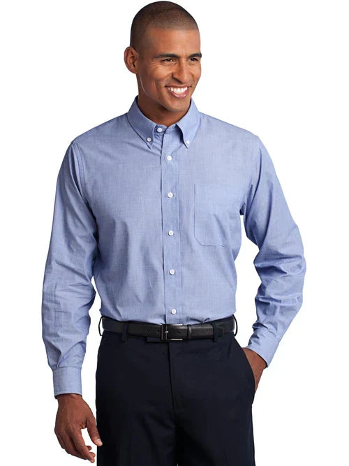 Port Authority Tall Crosshatch Easy Care Shirt