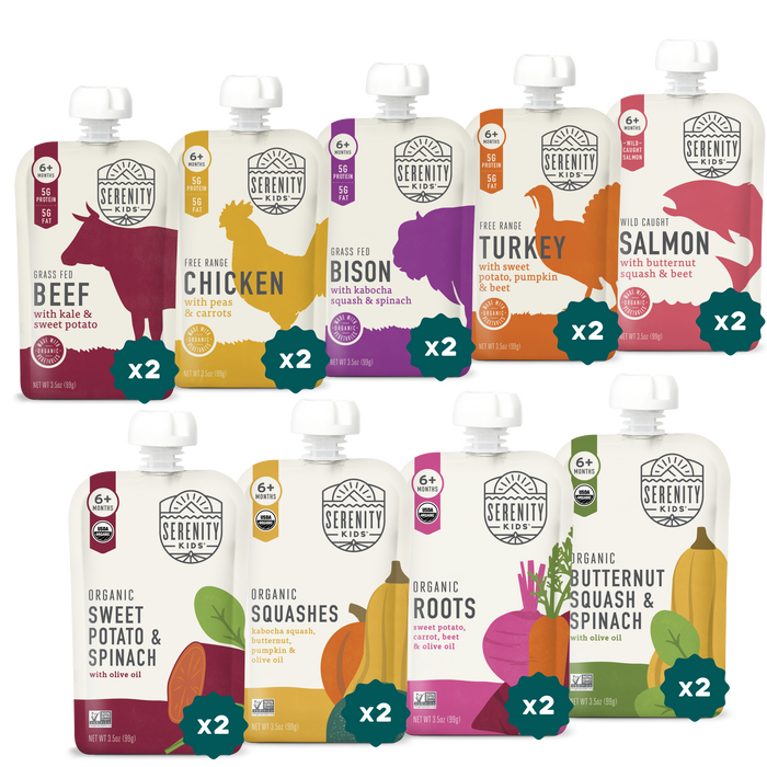 Meat and Veggies Variety pack 18 count front