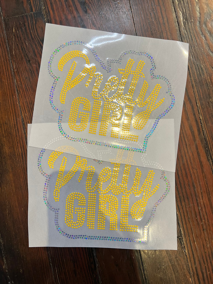 PRETTY GIRL BLING TRANSFERS