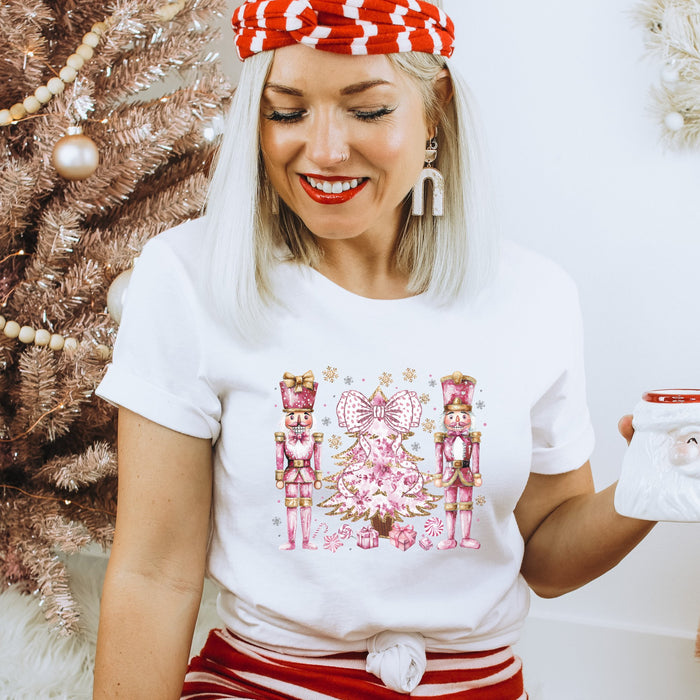 Pretty Pink Nutcracker Christmas T-shirt - Trendznmore