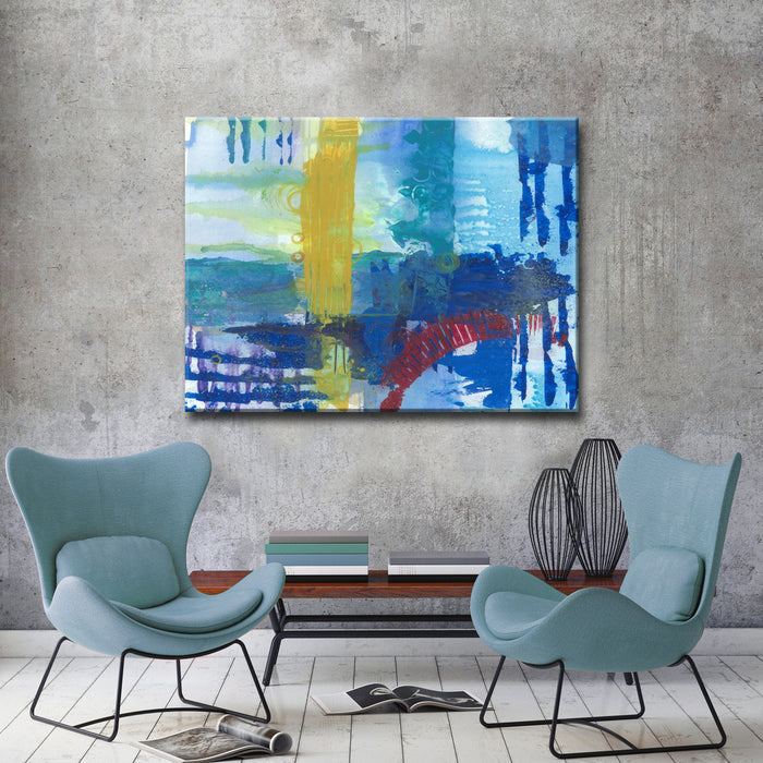 Primary Underwater Oasis' Wrapped Canvas Wall Art