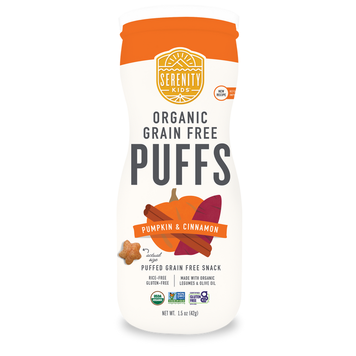 Organic Grain Free Pumpkin Cinnamon Puffs Front