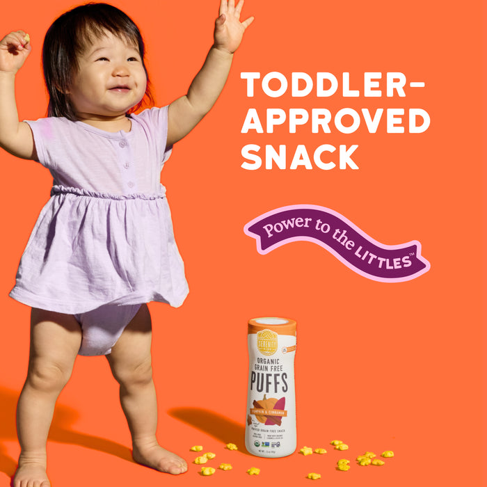 Pumpkin & Cinnamon Organic Grain Free Puffs, No Sugar
