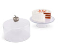 Pumpkin Handle Hand Blown Glass Cake Stand • Your Western Decor