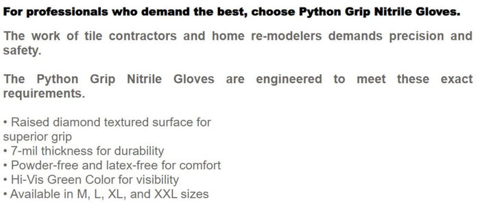 Python Grip Nitrile Gloves, XX-Large, 90 Count