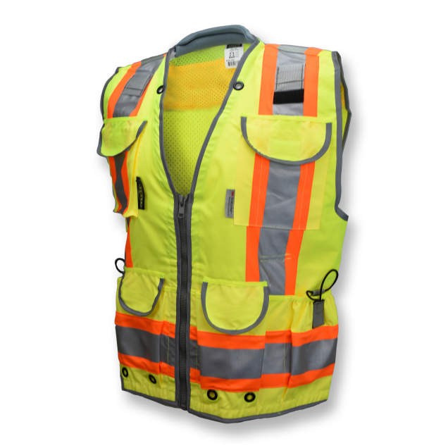 Radians SV55 Class 2 Heavy Woven Two Tone Safety Vest (2 Color Options)