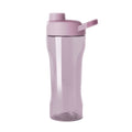 Dusty mauve water bottle with muted pink lid and spout