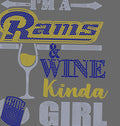 Rams & WINE KINDA GIRL BLING TRANSFERS