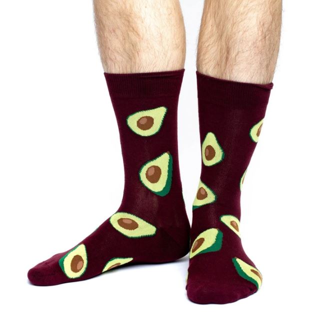 Red Avocado Crew Socks