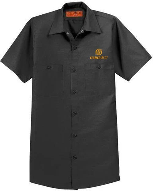 Red Kap Long Size, Short Sleeve Industrial Work Shirt