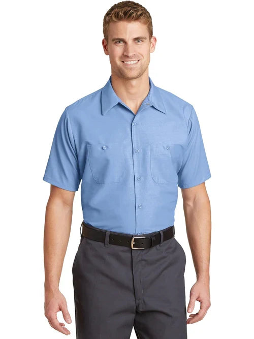 Red Kap Long Size, Short Sleeve Industrial Work Shirt