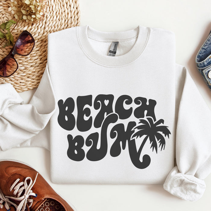 Retro Beach Bum Graphic Sweatshirt - Trendznmore