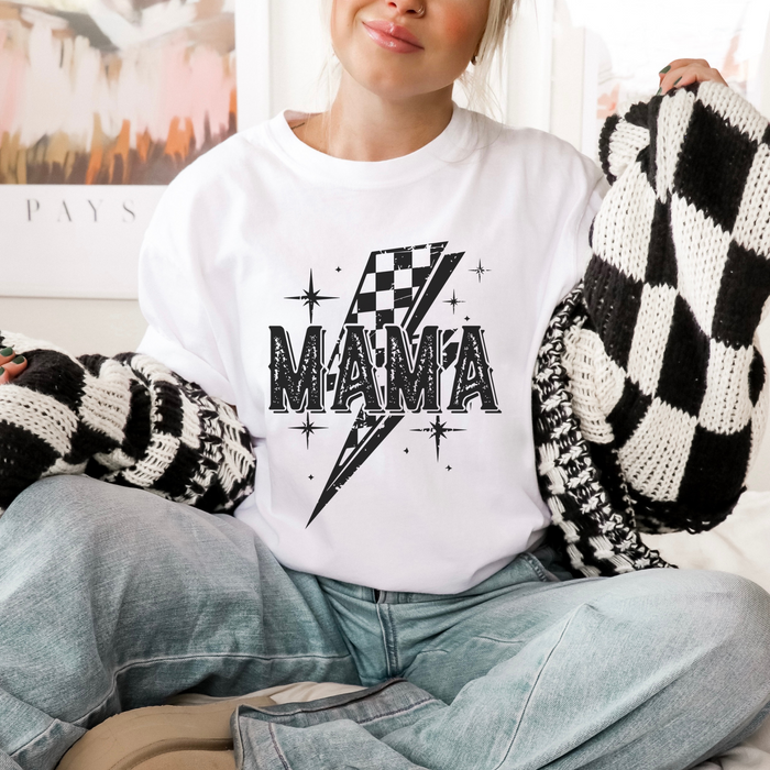 Retro Mama Lightning Bolt Women's Graphic T-Shirt
