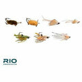 RIO Permit Assortment 7Pk fly fishing lures featuring shrimp and crab patterns