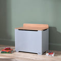 Rio Toy Box Dove Grey and Honey Oak blending modern, neutral colours with practical large-capacity storage to complement stylish home interiors