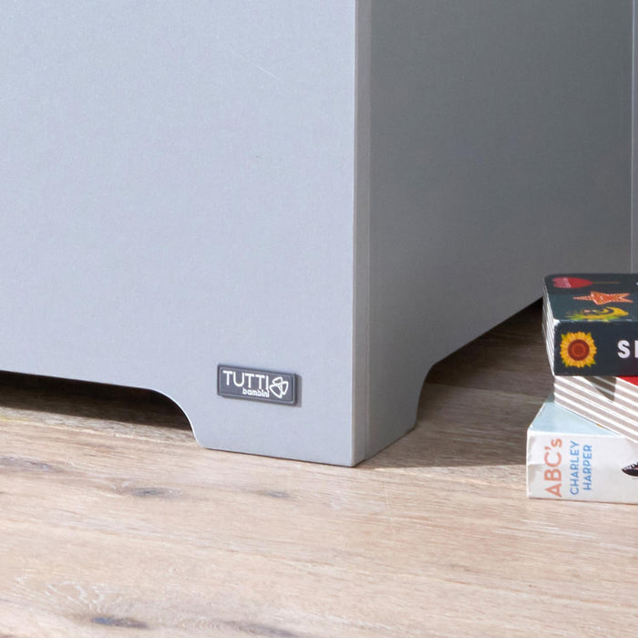 Rio Toy Box Dove Grey and Honey Oak crafted with a durable, scratch-resistant finish and strong wooden panels for lasting everyday use